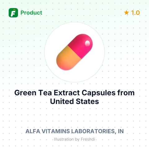 Green Tea Extract Capsules – summary card, no photo uploaded yet