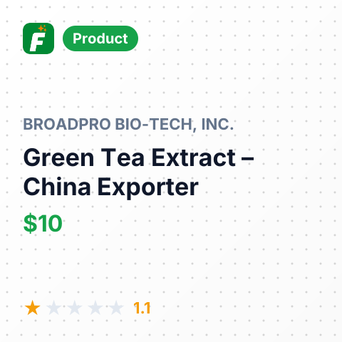 Green Tea Extract – summary card, no photo uploaded yet