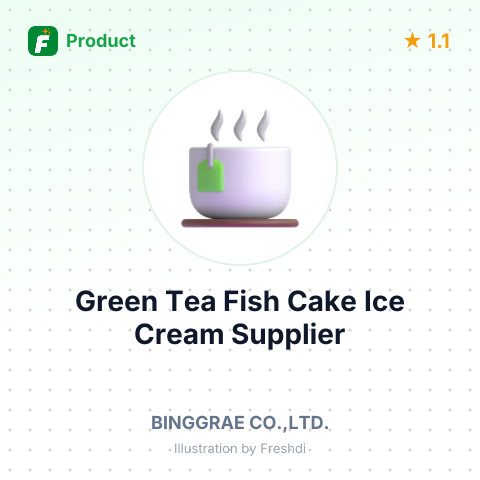 Green Tea Fish Cake Ice Cream – summary card, no photo uploaded yet