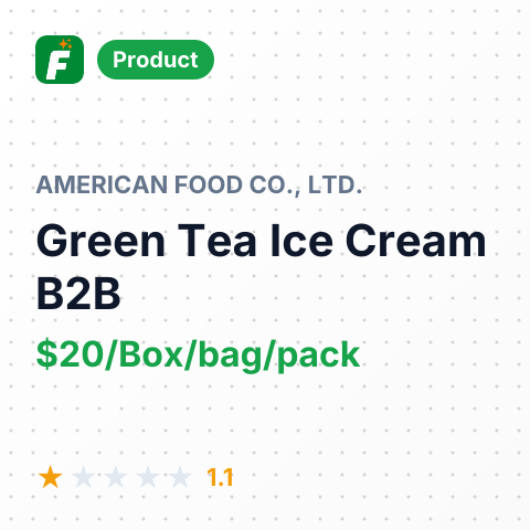 Green Tea Ice Cream – summary card, no photo uploaded yet