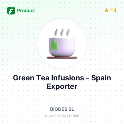 Green Tea Infusions – summary card, no photo uploaded yet