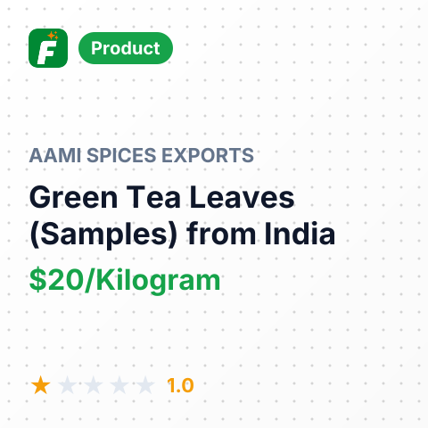 Green Tea Leaves (Samples) – summary card, no photo uploaded yet