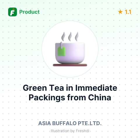 Green Tea in Immediate Packings – summary card, no photo uploaded yet