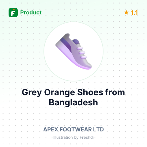 Grey Orange Shoes – summary card, no photo uploaded yet