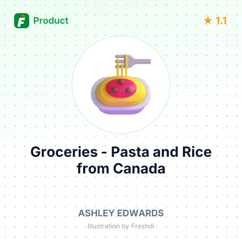 Groceries - Pasta and Rice – summary card, no photo uploaded yet