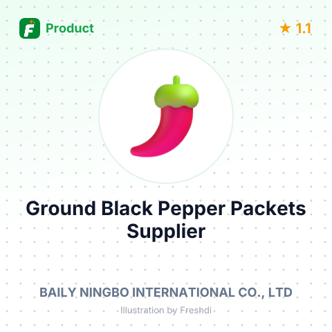 Ground Black Pepper Packets – summary card, no photo uploaded yet