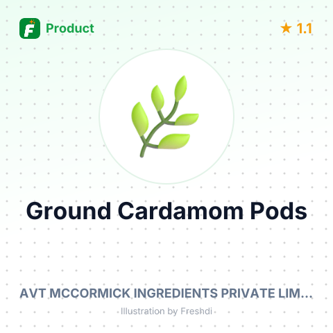 Ground Cardamom Pods – summary card, no photo uploaded yet