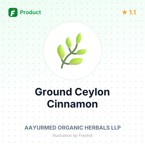 Ground Ceylon Cinnamon – summary card, no photo uploaded yet