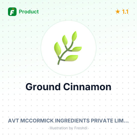 Ground Cinnamon – summary card, no photo uploaded yet