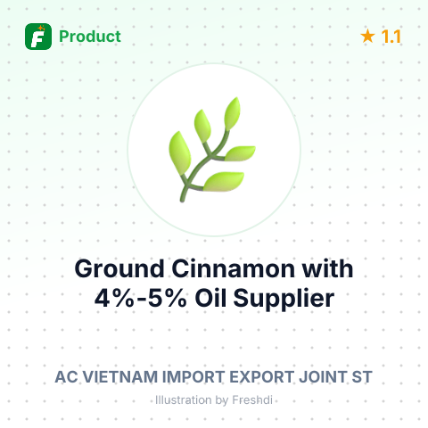 Ground Cinnamon with 4%-5% Oil – summary card, no photo uploaded yet