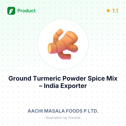 Ground Turmeric Powder Spice Mix – summary card, no photo uploaded yet