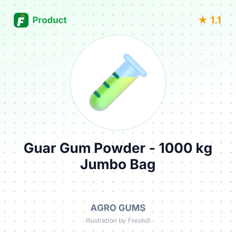 Guar Gum Powder - 1000 kg Jumbo Bag – summary card, no photo uploaded yet