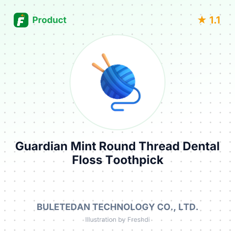 Guardian Mint Round Thread Dental Floss Toothpick – summary card, no photo uploaded yet