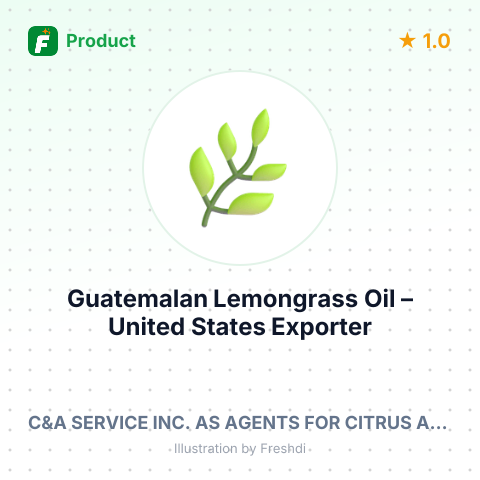 Guatemalan Lemongrass Oil – summary card, no photo uploaded yet