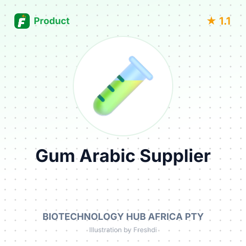Gum Arabic – product summary card, no photo uploaded yet