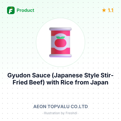 Gyudon Sauce (Japanese Style Stir-Fried Beef) with Rice – summary card, no photo uploaded yet