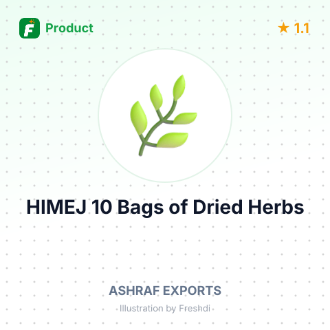 HIMEJ 10 Bags of Dried Herbs – summary card, no photo uploaded yet