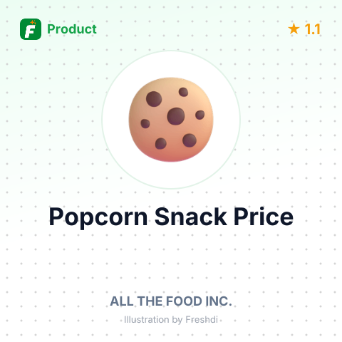 HS Food Popcorn Snack – summary card, no photo uploaded yet