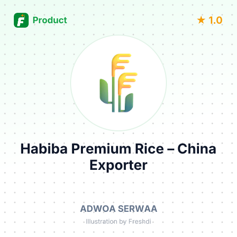 Habiba Premium Rice – summary card, no photo uploaded yet