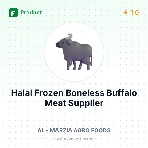 Halal Frozen Boneless Buffalo Meat – summary card, no photo uploaded yet