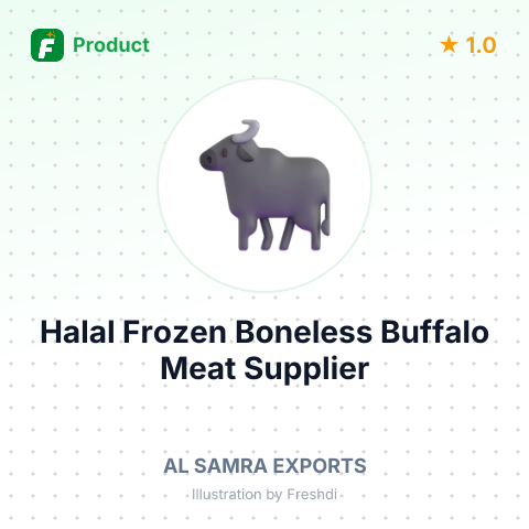 Halal Frozen Boneless Buffalo Meat – summary card, no photo uploaded yet