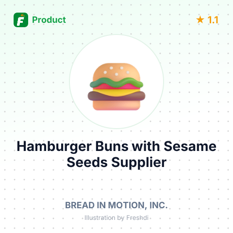 Hamburger Buns with Sesame Seeds – summary card, no photo uploaded yet