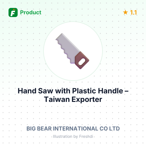 Hand Saw with Plastic Handle – summary card, no photo uploaded yet