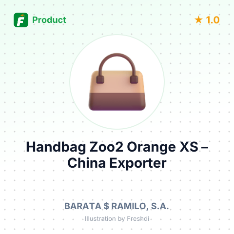 Handbag Zoo2 Orange XS – summary card, no photo uploaded yet