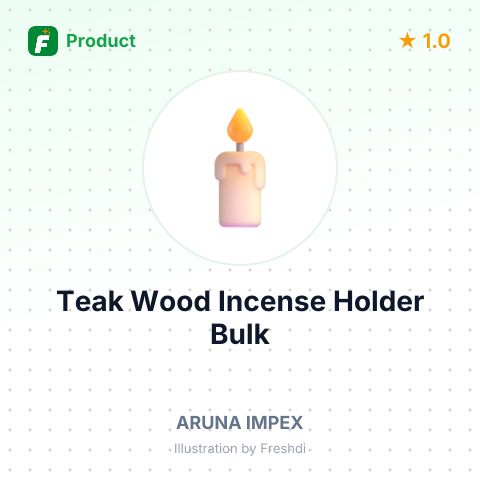 Handcrafted Teak Wood Incense Holder – summary card, no photo uploaded yet