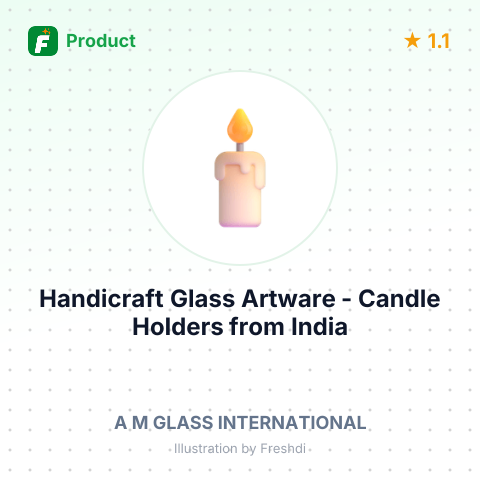 Handicraft Glass Artware - Candle Holders – summary card, no photo uploaded yet