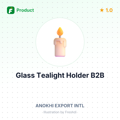 Handicraft Glass Tealight Holder – summary card, no photo uploaded yet