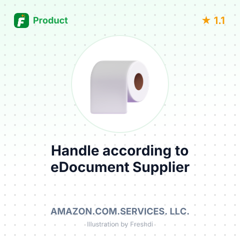 Handle according to eDocument – summary card, no photo uploaded yet