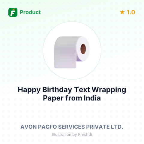 Happy Birthday Text Wrapping Paper – summary card, no photo uploaded yet