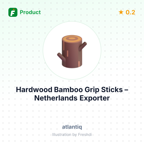 Hardwood Bamboo Grip Sticks – summary card, no photo uploaded yet
