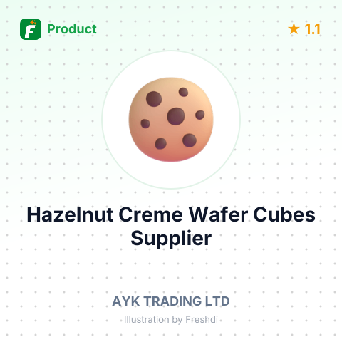 Hazelnut Creme Wafer Cubes – summary card, no photo uploaded yet