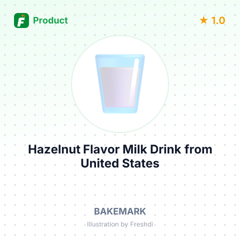 Hazelnut Flavor Milk Drink – summary card, no photo uploaded yet