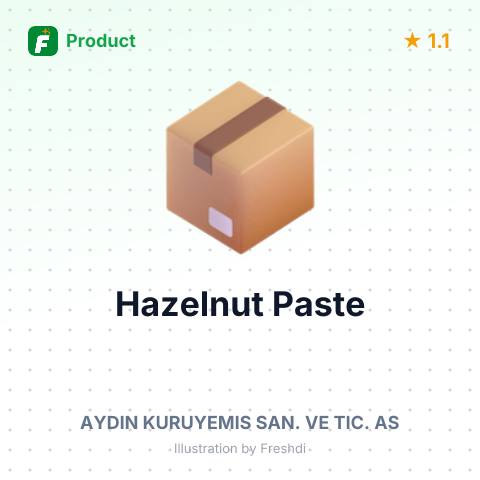 Hazelnut Paste – summary card, no photo uploaded yet