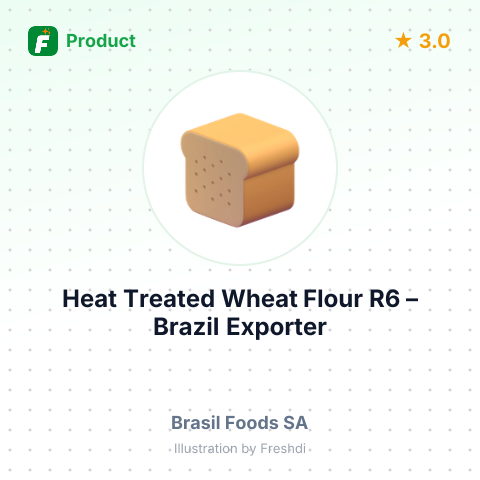 Heat Treated Wheat Flour R6 – summary card, no photo uploaded yet
