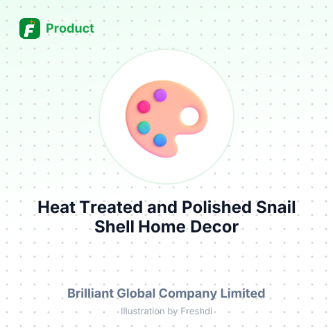 Heat Treated and Polished Snail Shell Home Decor – summary card, no photo uploaded yet