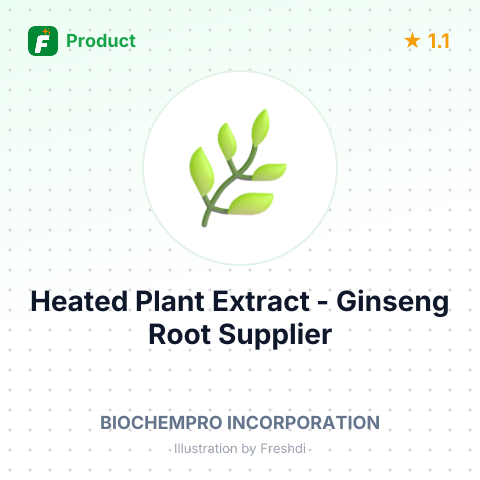 Heated Plant Extract - Ginseng Root – summary card, no photo uploaded yet