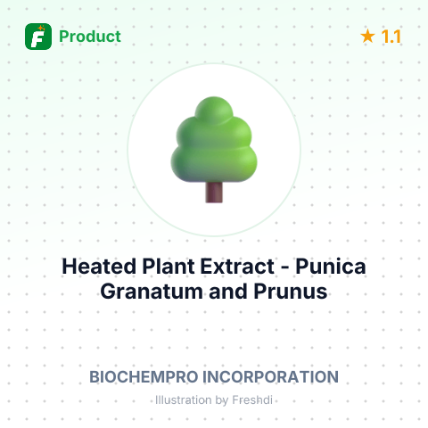 Heated Plant Extract - Punica Granatum and Prunus Mume – summary card, no photo uploaded yet
