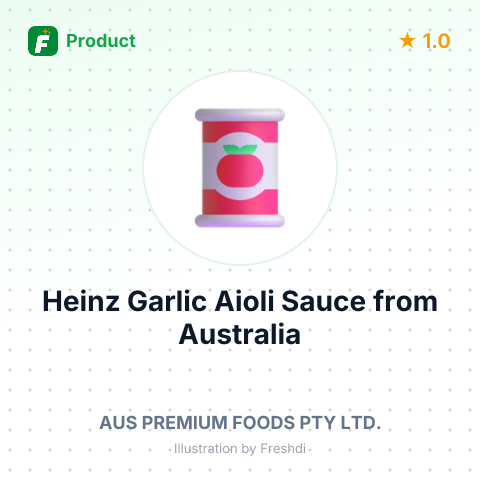 Heinz Garlic Aioli Sauce – summary card, no photo uploaded yet