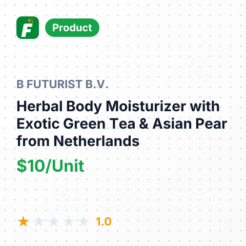 Herbal Body Moisturizer with Exotic Green Tea & Asian Pear – summary card, no photo uploaded yet