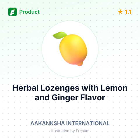 Herbal Lozenges with Lemon and Ginger Flavor – summary card, no photo uploaded yet