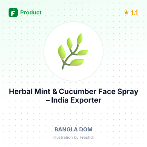 Herbal Mint & Cucumber Face Spray – product summary card, no photo uploaded yet