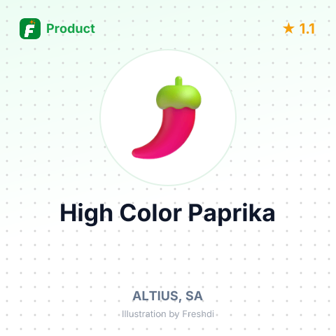 High Color Paprika – summary card, no photo uploaded yet