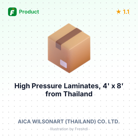 High Pressure Laminates, 4' x 8' – summary card, no photo uploaded yet