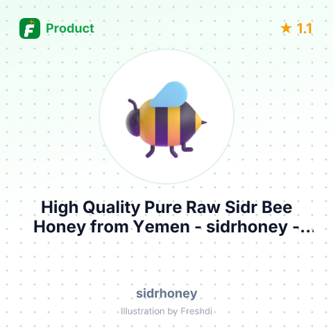 High Quality Pure Raw Sidr Bee Honey – summary card, no photo uploaded yet