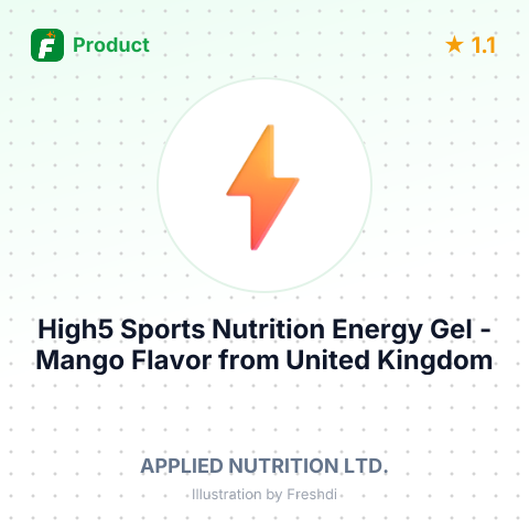 High5 Sports Nutrition Energy Gel - Mango Flavor – summary card, no photo uploaded yet
