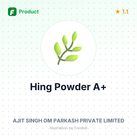 Hing Powder A+ – summary card, no photo uploaded yet